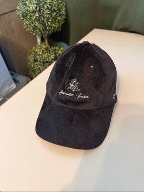Black Corduroy Baseball Cap - Anheuser Busch